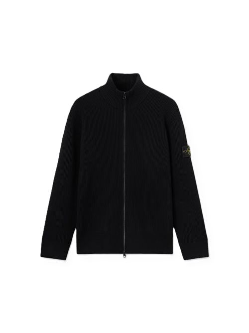 STONE ISLANDVirgin wool cardigan nero Stone Island | L2S15 5100017 S00C2V0029 BLACK